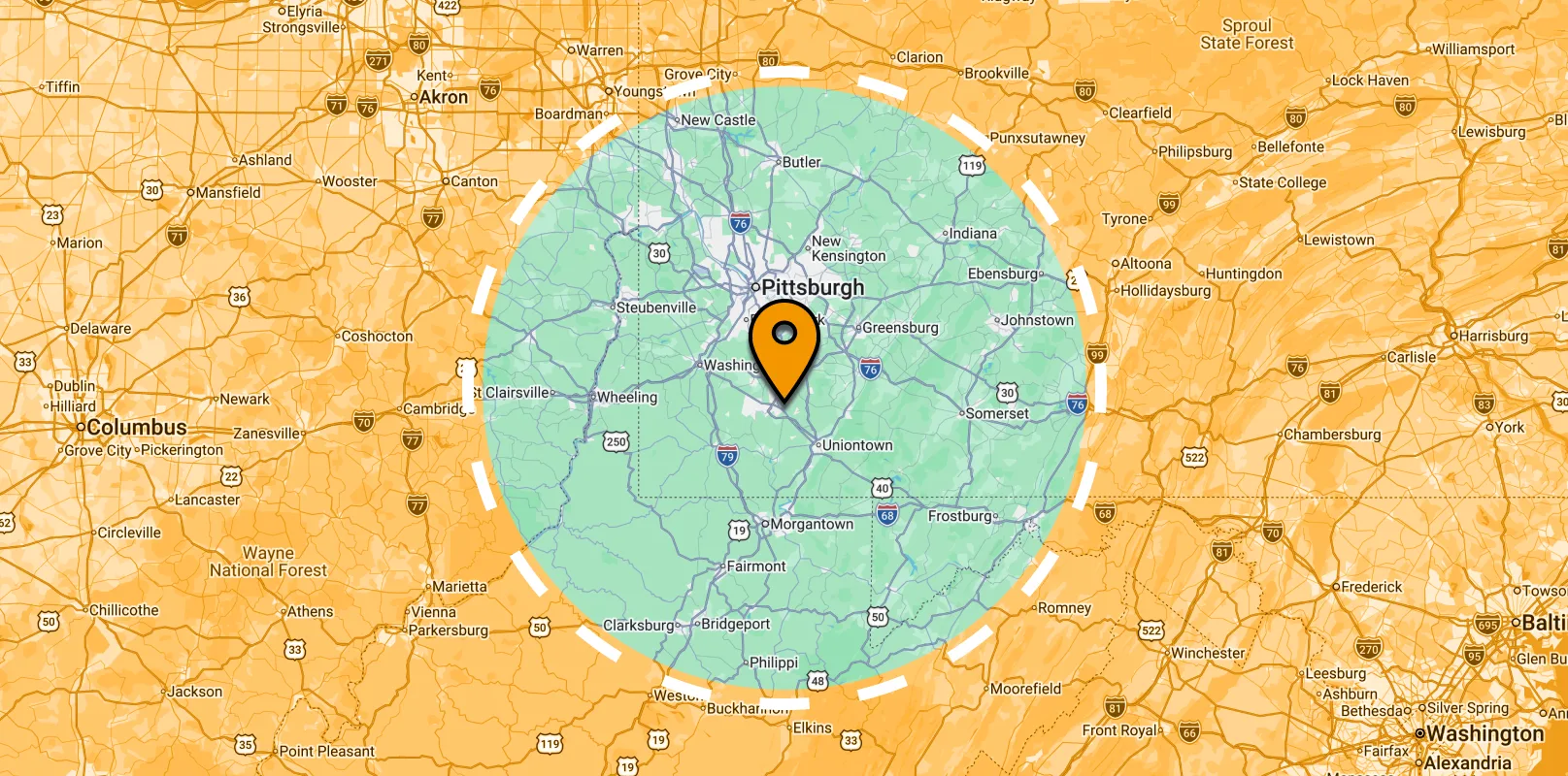 map full width